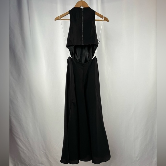 Lulus Open Back Sleevelss Flowing Midi Dress in Black Size‎ Small - Picture 8 of 10